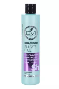 Шампунь EVI Professional Бессульфатный д/чувствит кожи головы д/окраш волос, 250 мл