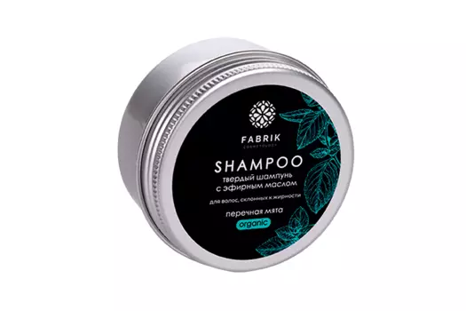 Шампунь Fabrik cosmetology твер с эфир маслом Перечной мяты, 55 г