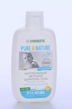 Шампунь-гель SYNERGETIC Без слез д/волос/тела дет (0+), 250 мл