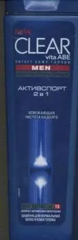 Шампунь Клеар мен п/перхоти 2в1 активспорт, 200 мл
