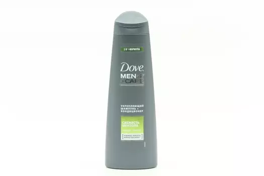 Шампунь-кондиционер DOVE 2 в 1 укрепляющий свежесть ментола, 380 мл