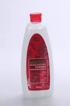 Шампунь Krassa Марья Краса Клюква+Можжевельник д/всех типов волос, 750 мл