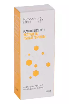 Шампунь Krassa Med Лук+Горчица против выпадения волос, 150 мл