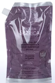 Шампунь Natura Siberica для окрашенных волос защита и блеск дой-пак, 500 мл