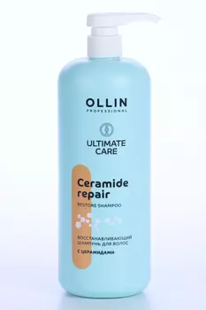 Шампунь Ollin Professional ULTIMATE CARE д/волос восст с церамидами, 1 000 мл