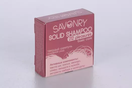 Шампунь SAVONRY 212 удовольствий д/волос твердый, 75 г