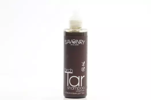 Шампунь SAVONRY с березовым дегтем, 200 мл