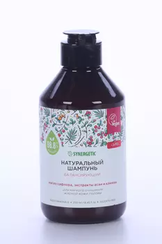 Шампунь SYNERGETIC Балансирующий бессульфат д/мягк очищ жир кожи головы, 250 мл