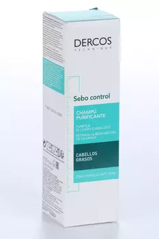 Шампунь Виши Деркос регулирущ д/жирн волос, 200 мл