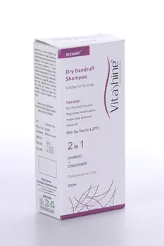 Шампунь Виташайн от перхоти д/сухой кожи головы, 200 мл