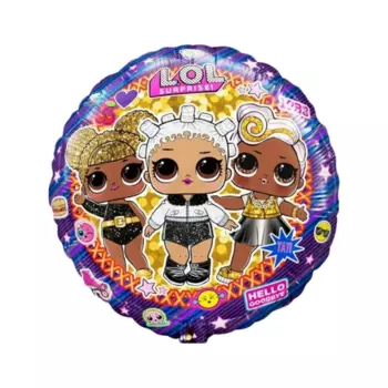 Шар Flexmetal фольгированный «Круг» Лол