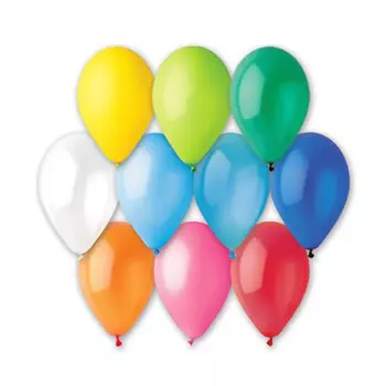 Шар GEMAR латексный пастель, набор 100 шт, цвета микс