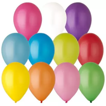 Шар GEMAR латексный пастель, набор 25 шт, цвета микс