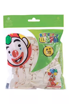 Шар Latex Occidental латексный водные бомбочки, пастель, набор 100 шт , цвет белый