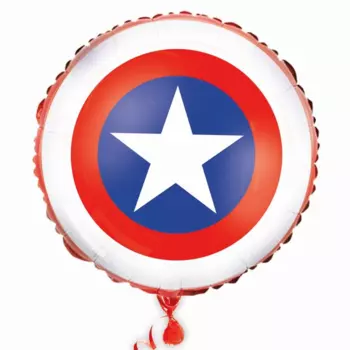 Шар MARVEL фольгированный Щит Капитана Америки , Мстители, круг