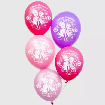 Шар воздушный Disney С Днем Рождения Холодное сердце (набор 25 шт) 12 дюйм