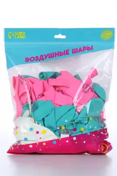 Шар воздушный Страна Карнавалия 12 «Счастья», набор 100 шт