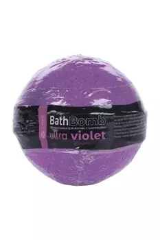 Шарик д/ванны Fabrik cosmetology бурлящий с шиммером Ultra Violet, 120 г