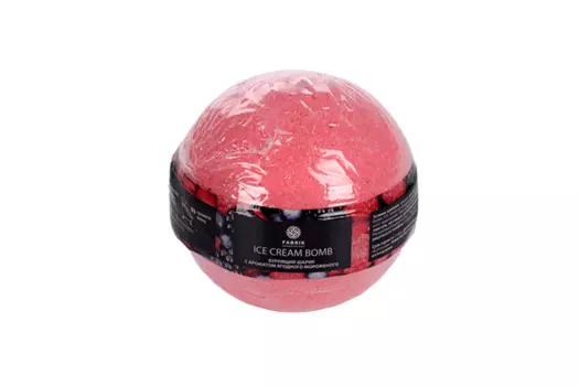 Шарик д/ванны Fabrik cosmetology бурлящий Ягодное мороженое, 120 г