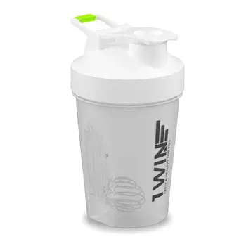 Шейкер 1WIN пластиковый белый, 400 мл
