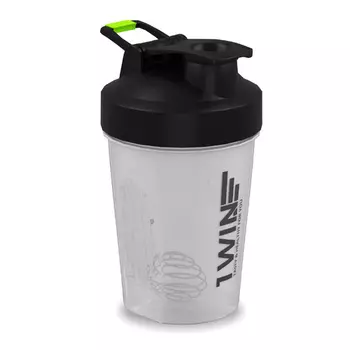 Шейкер 1WIN пластиковый черный, 400 мл