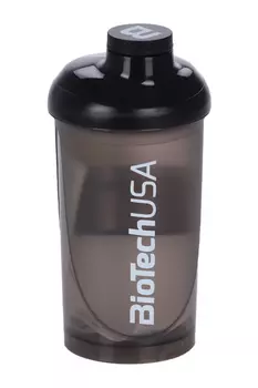 Шейкер BioTechUSA Wave+Compact спортивный черный 500 мл