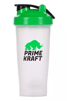 Шейкер Prime Kraft с венчиком зеленый 600 мл