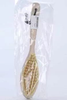 Щетка банная из тампико (щетина кактуса) жесткость выше среднего (19с06)