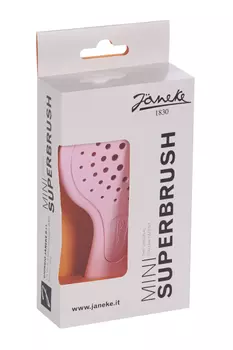 Щетка д/волос Janeke Superbrush Mini пластиковая светло-розовая