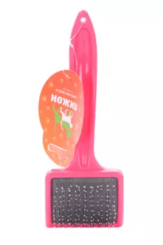 Щетка-пуходерка средняя мягкая с каплями, основание 59х49 мм, микс цветов