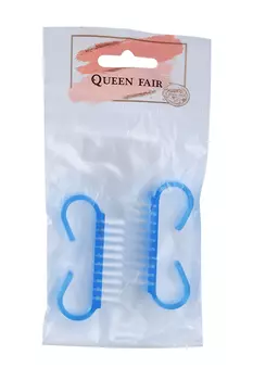 Щетки Queen fair д/маникюра/педикюра 2 шт 6,5х1,3 см цвет МИКС