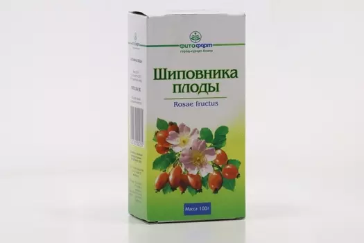 Шиповника плод, 100 г, сырье растительное