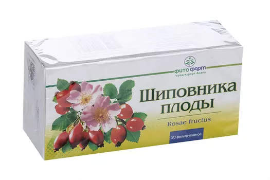 Шиповника плод, 4 г, 20 шт, сырье растительное-порошок