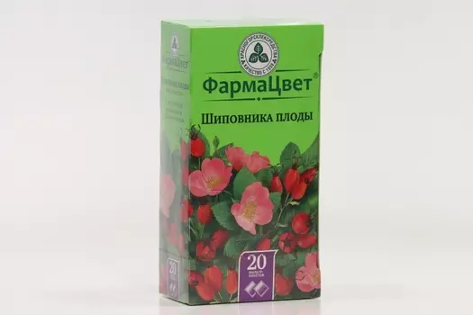 Шиповника плод ФармаЦвет 2 г, 20 шт, сырье растительное-порошок
