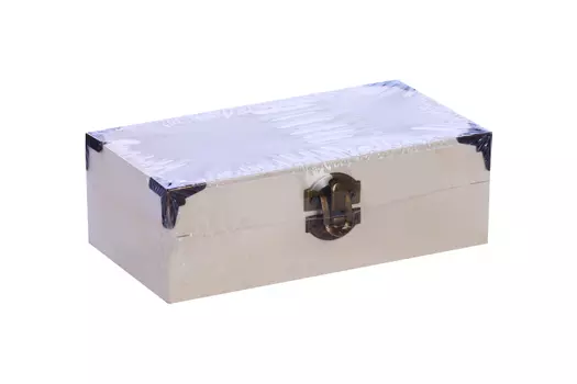 Шкатулка д/росписи дерево "С уголками" 5,5х16х8,5 см