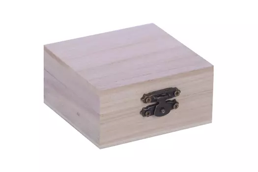 Шкатулка дерево д/росписи "Квадрат" 4х8х8 см