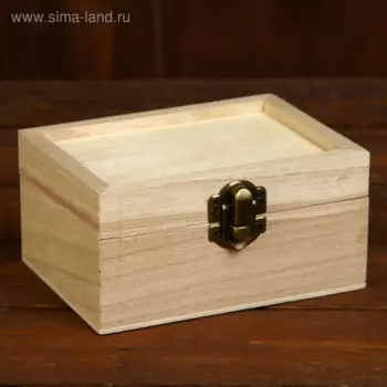 Шкатулка дерево д/росписи Прямоугольная 6х12х9 см