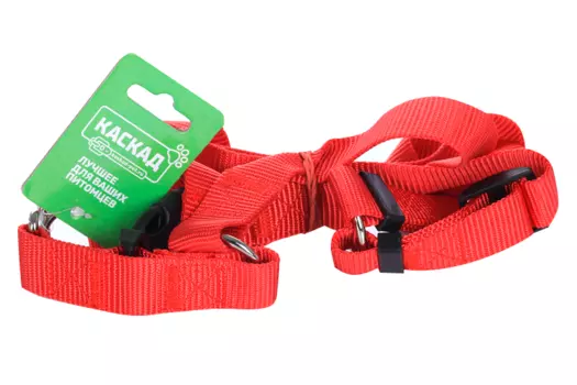 Шлейка нейлон 25ммх40/90см красный