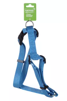 Шлейка нейлон Премиум светоотражающая 25 мм обх шеи 40-60 груд 50-80 см синяя