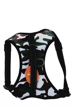 Шлейка Пижон мягкая светоотражающая размер XL расширенная ОШ 54-69 см ОГ 64-86 см хаки