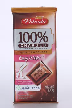 Шоколад Чаржед Изи степс молочный, 100 г