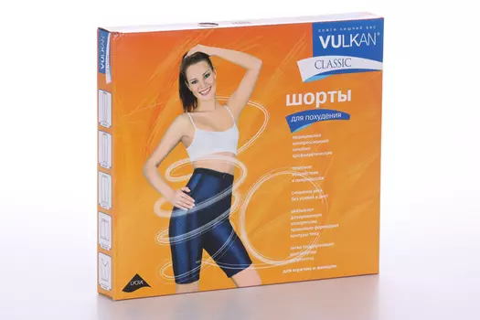 Шорты Вулкан Классик д/похуд синие S (61-71 см)