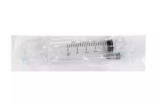 Шприц 3-х комп INEKTA с иглой 0,7х40мм (22Gх1 1/2"), 5 мл