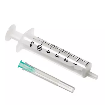 Шприц однораз 2-х комп с иглой 21G, 5 мл