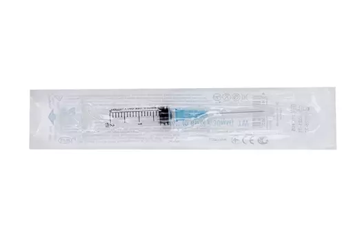 Шприц однораз 3-х комп СФМ с иглой 23G (0,60х30 мм), 2 мл