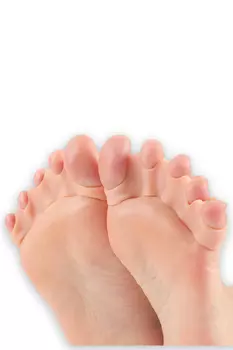 Силиконовые разделители для пальцев ног INNORTO, межпальцевые перегородки ортопедические, 1 пара, цвет телесный