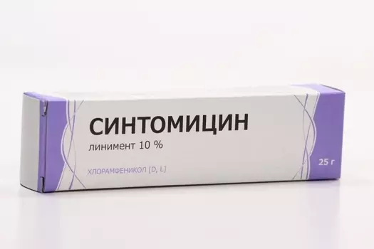 Синтомицина 10%, 25 г, линимент