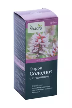 Сироп Dr.Vistong Солодки с витамином С, 150 мл