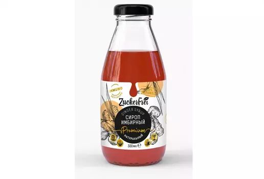 Сироп Имбирный Премиум натур б/сахара, 300 мл