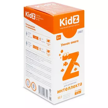Сироп Кидз умная омега д/интеллекта, 10 мл, 14 шт, стик-пакеты